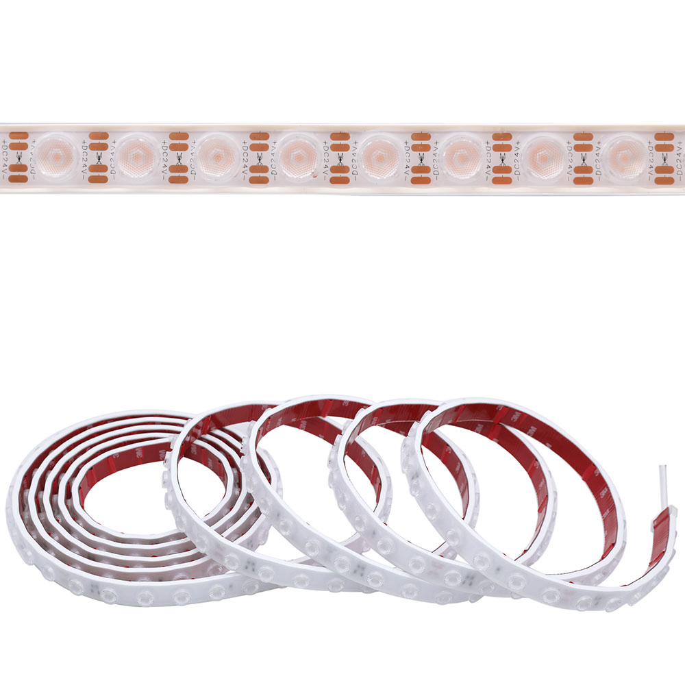DC24V Waterproof IP66 Ra90 High Lens Bright White CCT Flexible LED Wall Washer Strip Light DC24V Waterproof IP66 Ra90 High Lens Bright White CCT Flexible LED Wall Washer Strip Light